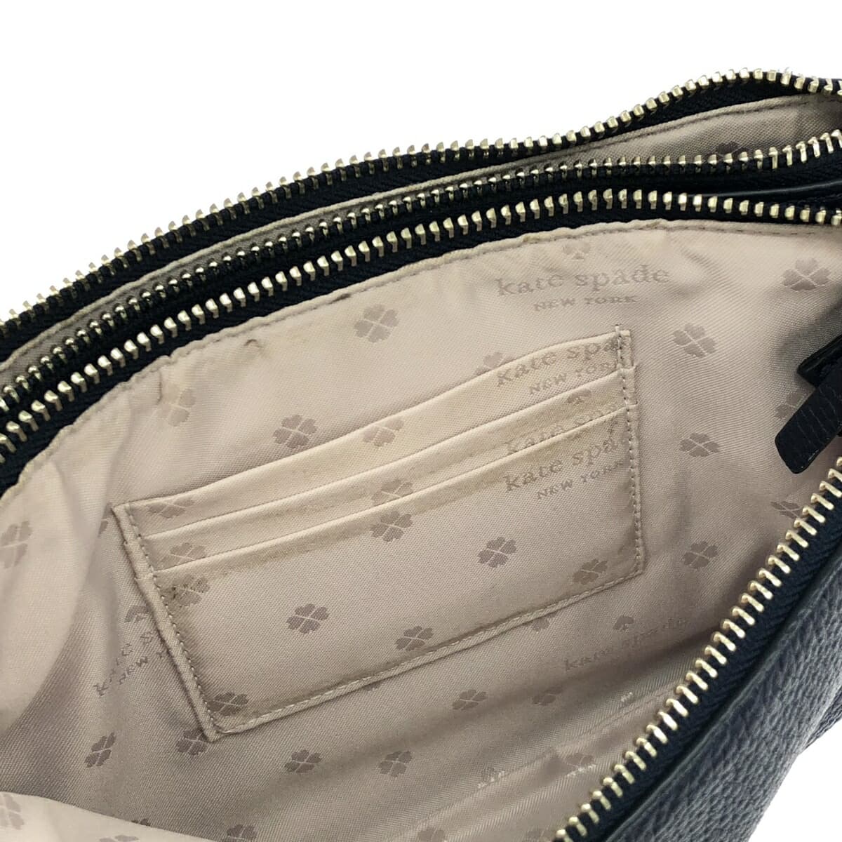 Kate Spade Shoulder Bag Leather Navy Women's 7