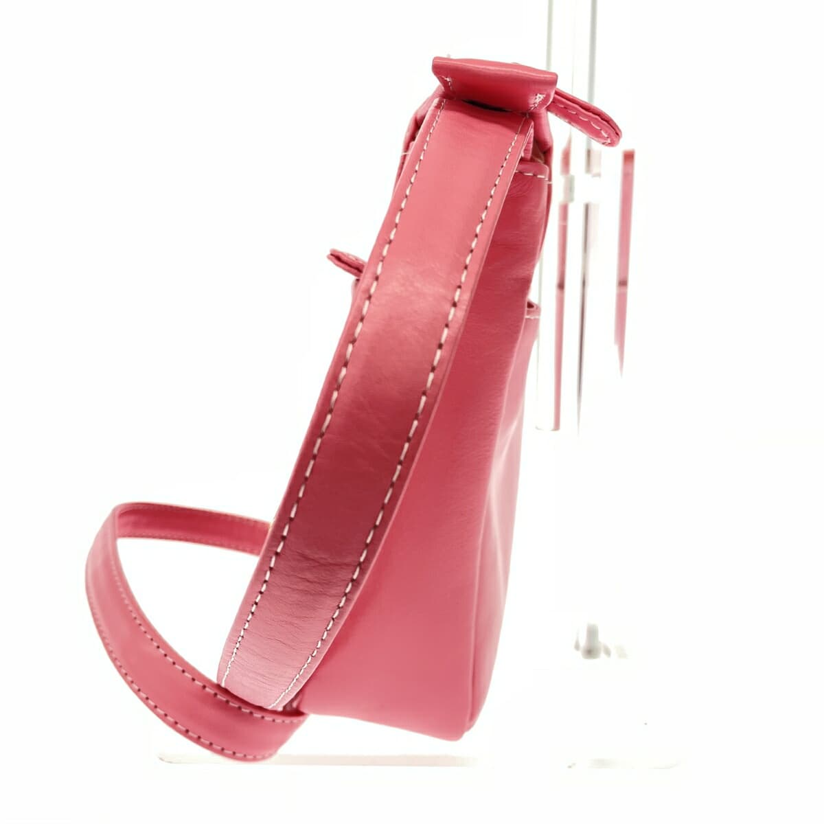 Kitamura shoulder bag in good condition, leather, pink, women's 2