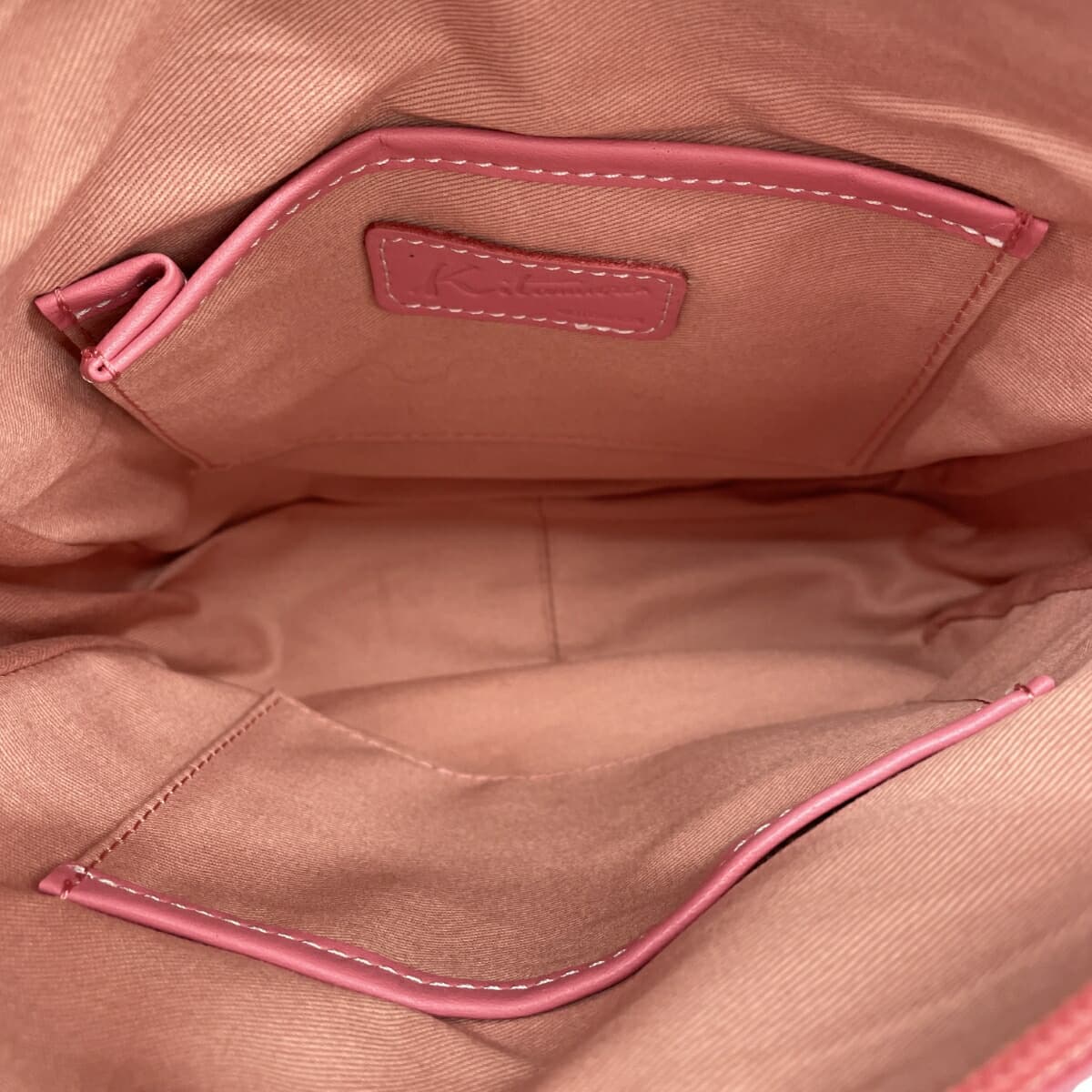 Kitamura shoulder bag in good condition, leather, pink, women's 4