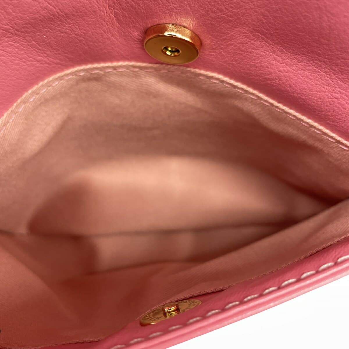 Kitamura shoulder bag in good condition, leather, pink, women's 6