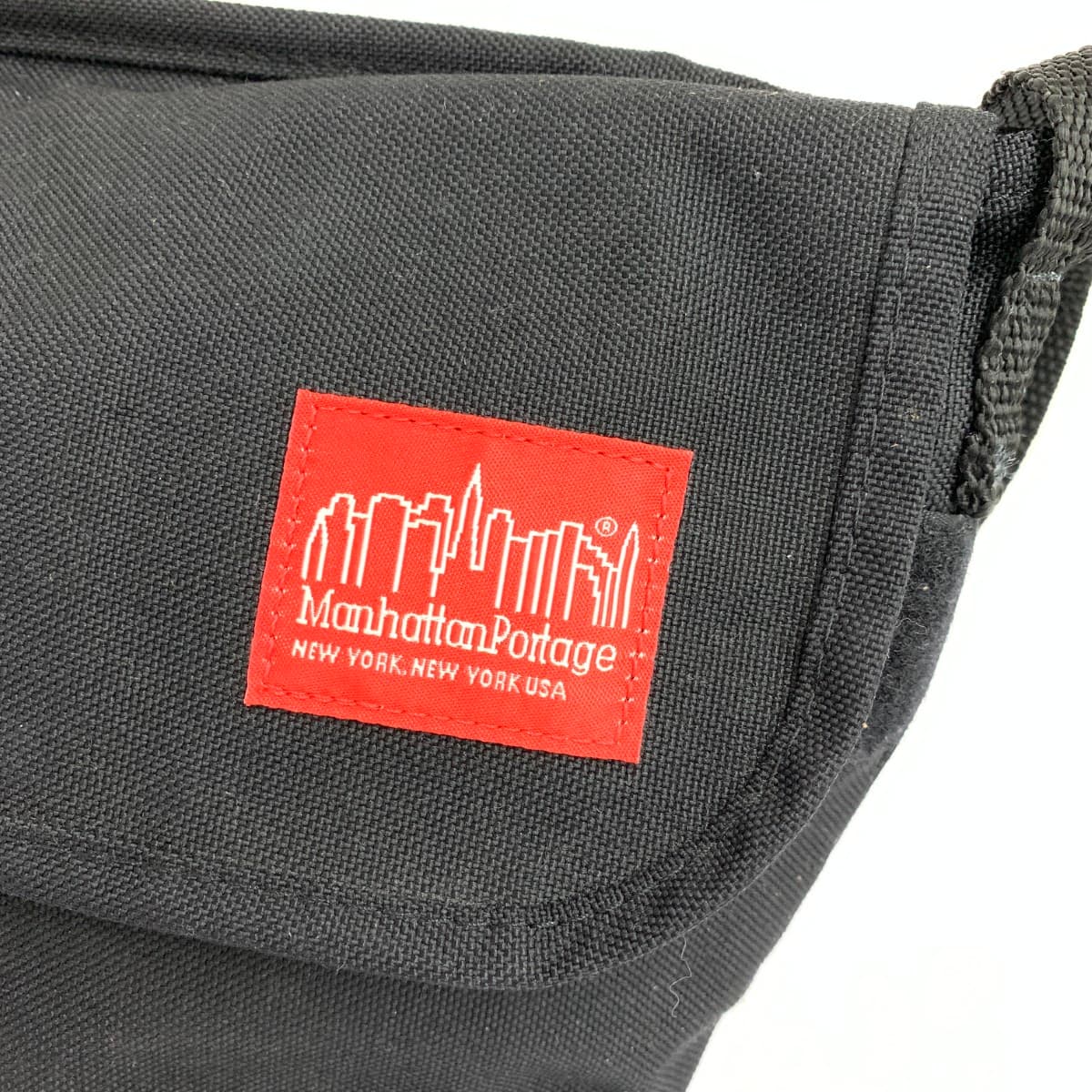 Manhattan Portage shoulder bag logo nylon black unisex 5