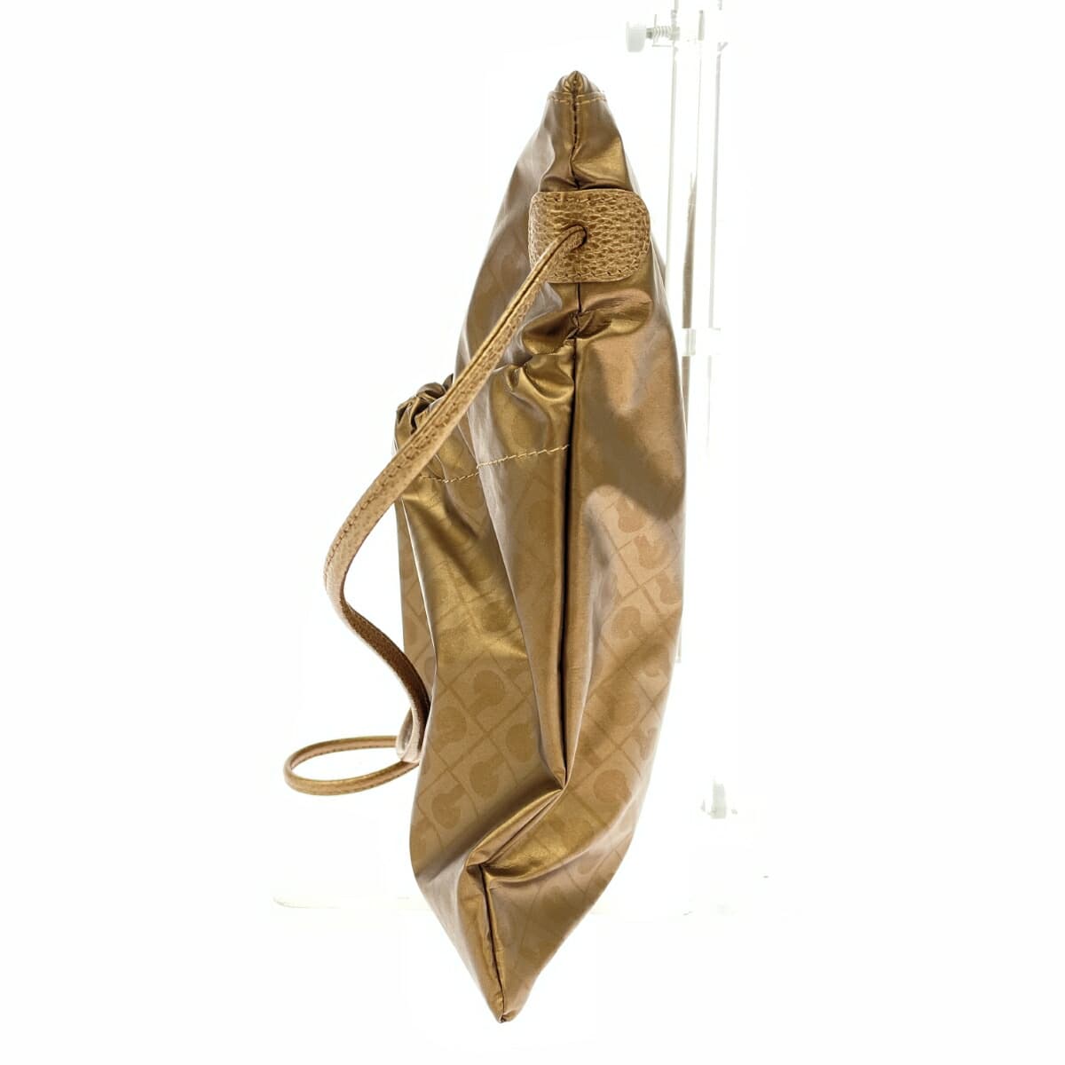 GHERARDINI Shoulder Bag in Good Condition, Softy/Nylon, Bronze Color, Women's 2