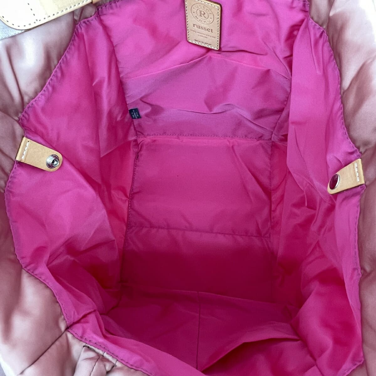 Russet Rassit Rassit Muku / 2WAY Tote Bag Nylon Pink Ladies 4