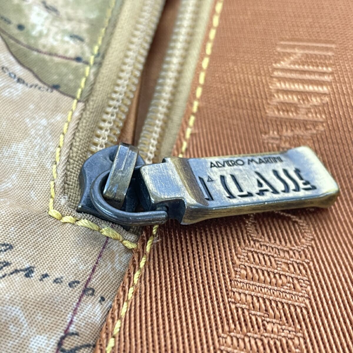 PRIMA CLASSE Tote Bag Map Pattern/Nylon Beige Unisex 7