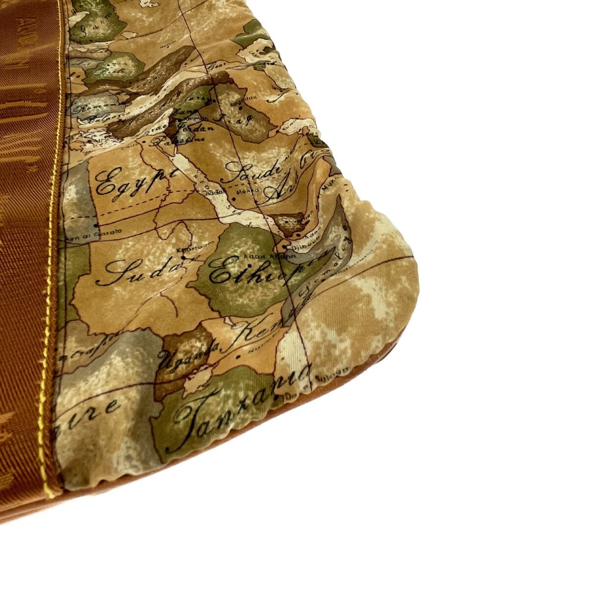 PRIMA CLASSE Tote Bag Map Pattern/Nylon Beige Unisex 9