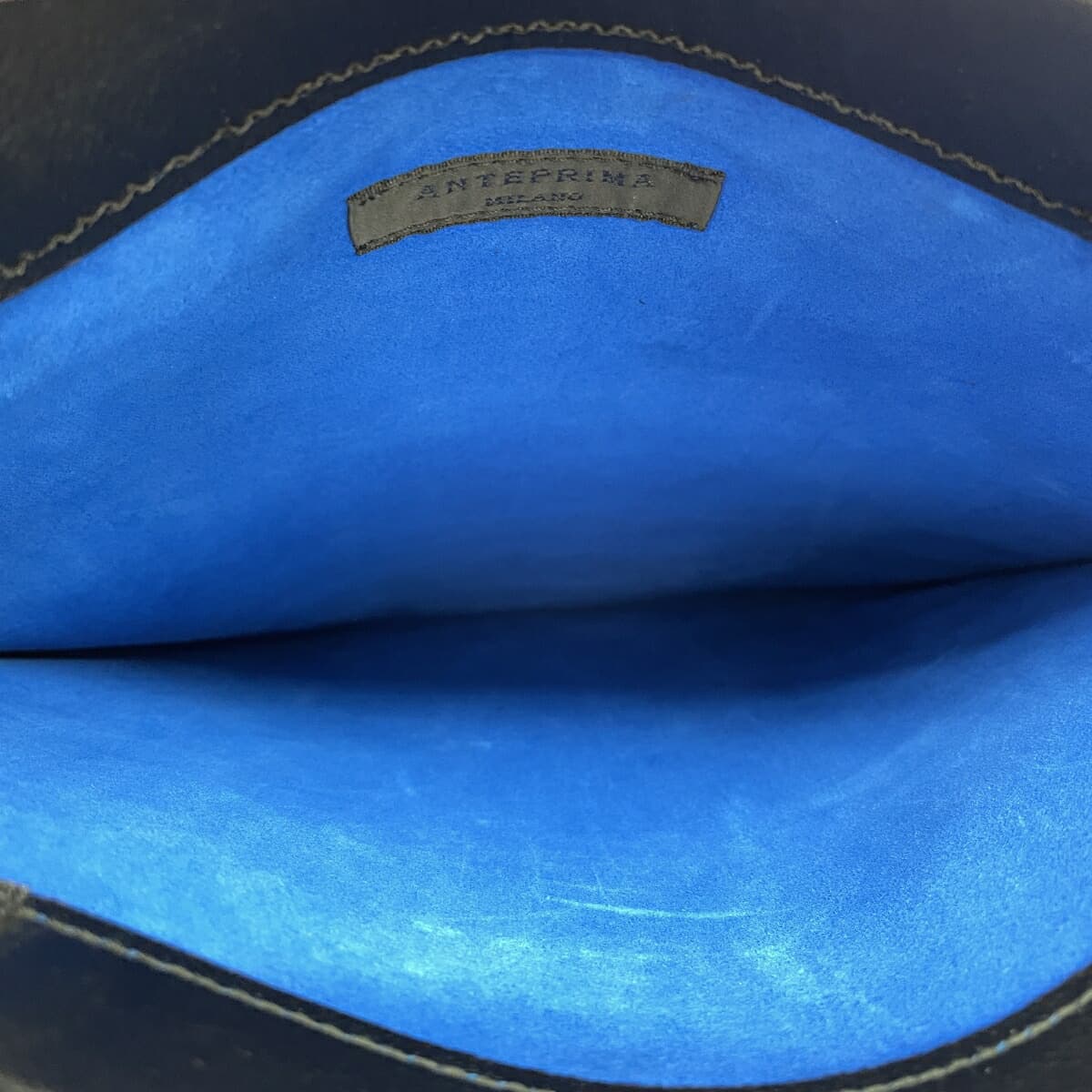 ANTEPRIMA Shoulder Bag Logo Embossed / Leather Black Unisex 4