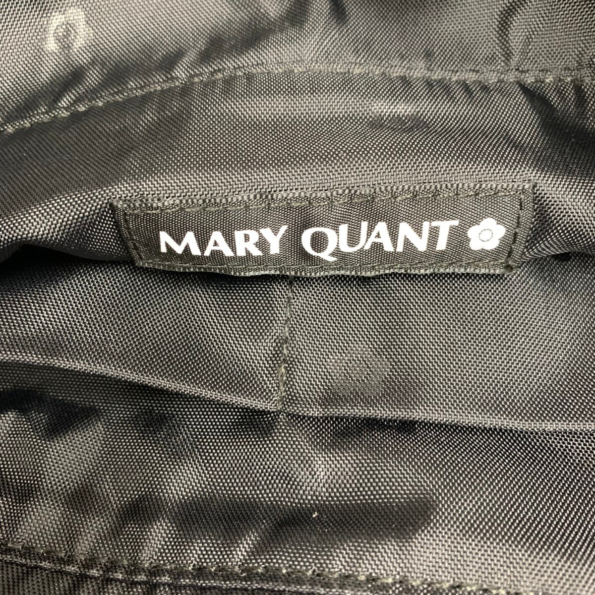 MARY QUANT Tote Bag Good Condition Daisy Nylon Black Ladies 7