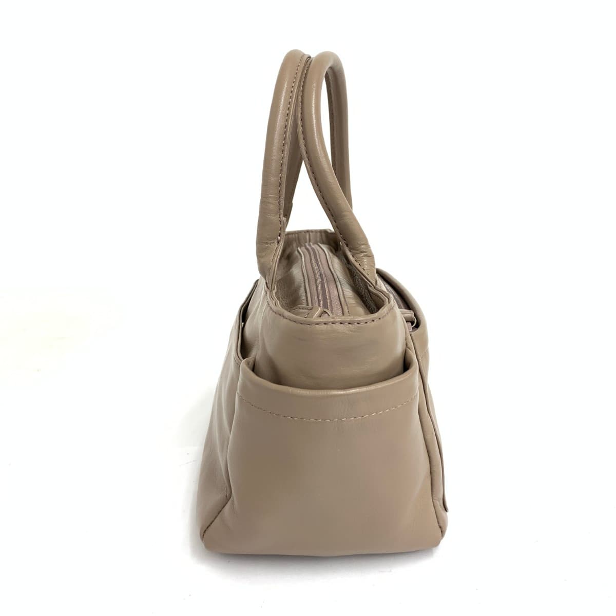 Kitamura Mini Tote Bag Leather Brown Women's 2