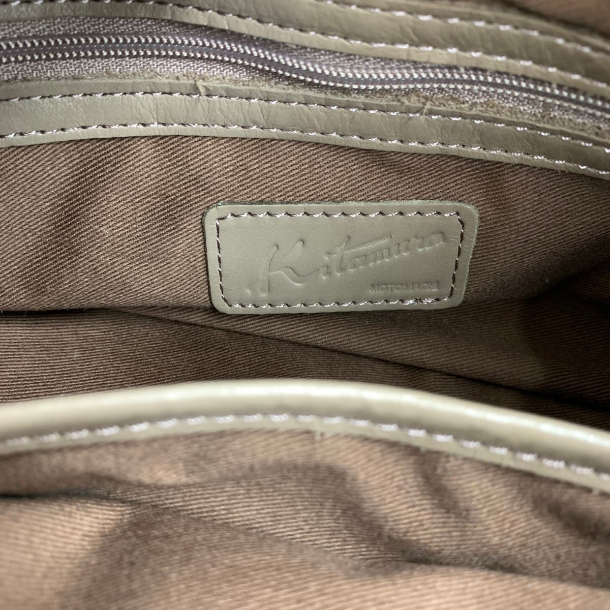 Kitamura Mini Tote Bag Leather Brown Women's 7