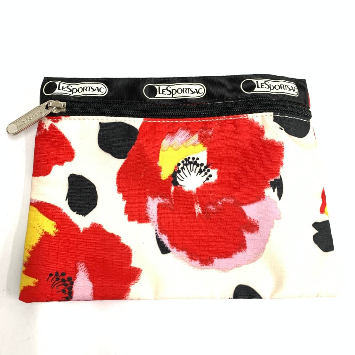 LeSportsac Tote Bag Floral Pattern Nylon Beige Women's 10