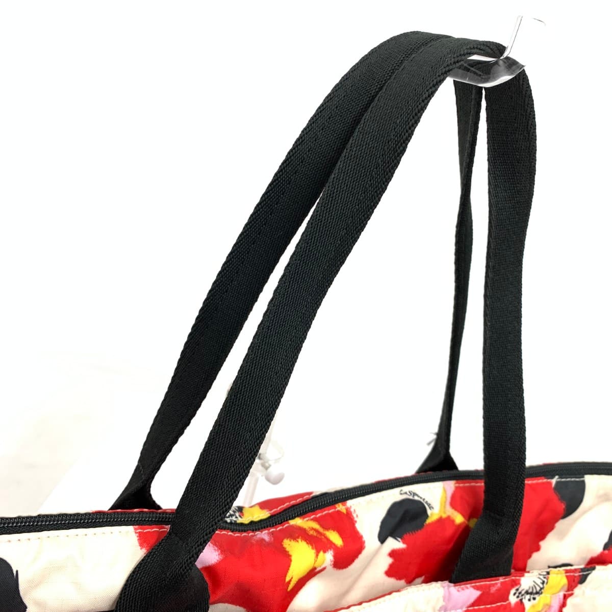 LeSportsac Tote Bag Floral Pattern Nylon Beige Women's 4