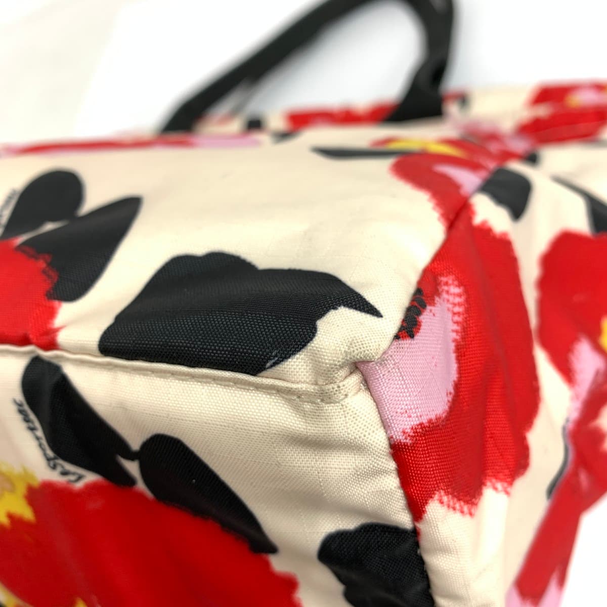 LeSportsac Tote Bag Floral Pattern Nylon Beige Women's 7