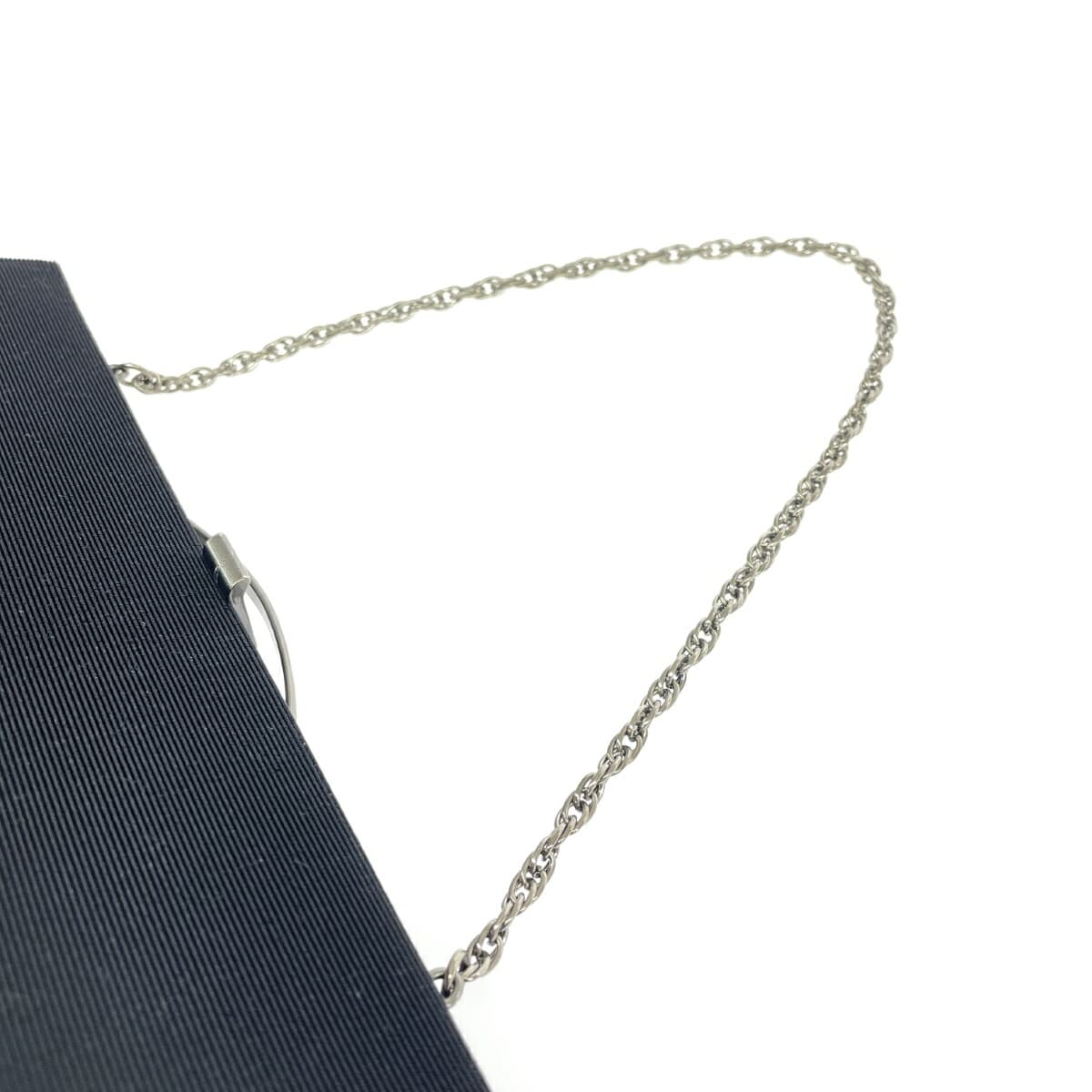 chain clutch bag chain clutch bag chain clutch bag satin black ladies 7