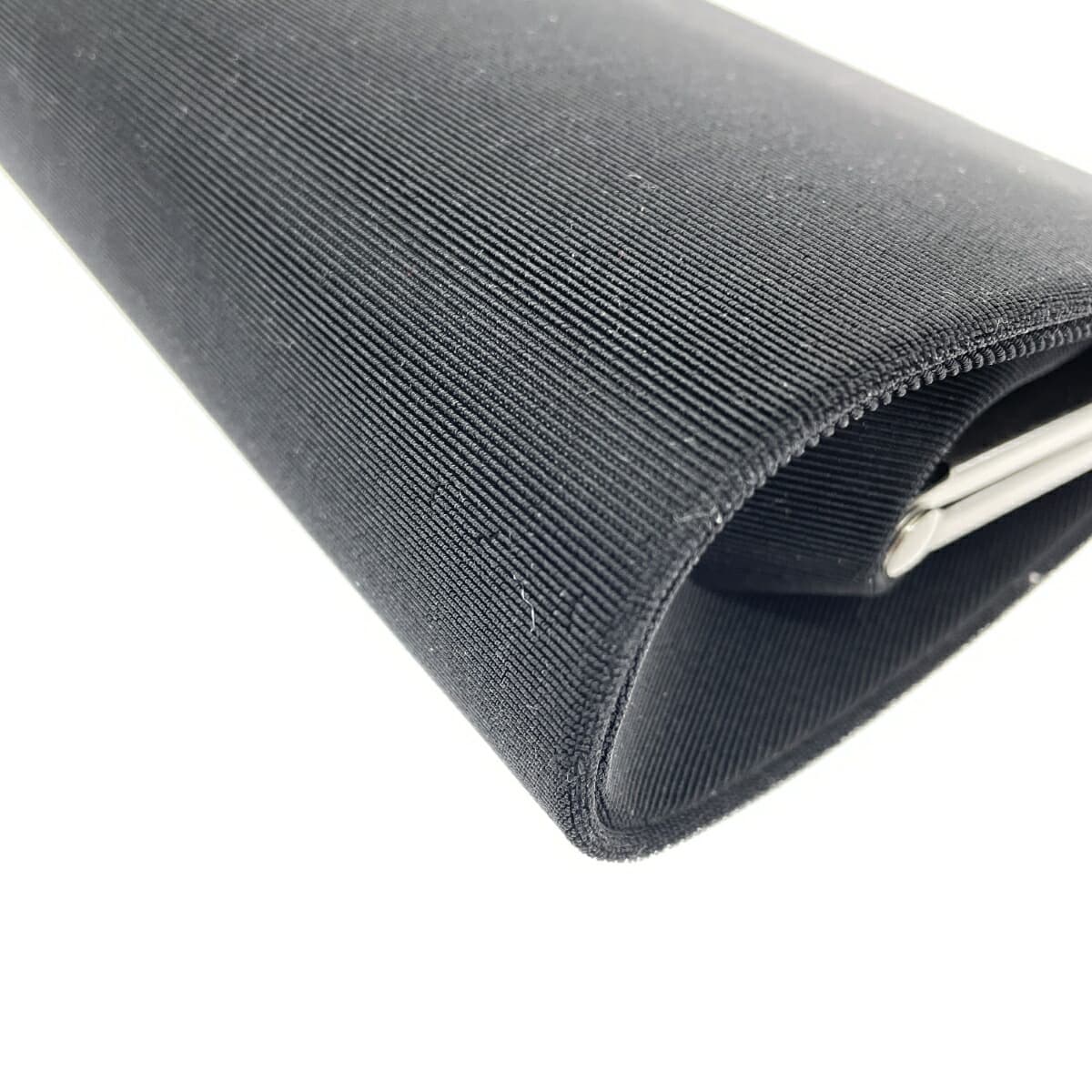 chain clutch bag chain clutch bag chain clutch bag satin black ladies 8