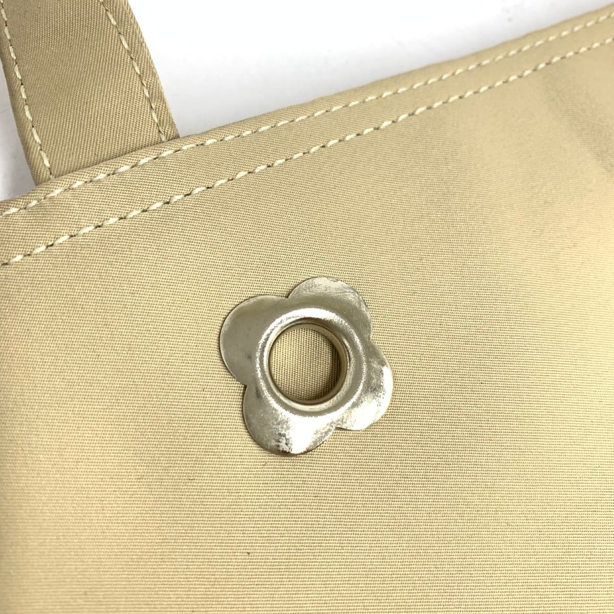 ELLE LELLE Tote Bag Logo Nylon Beige Women's 10