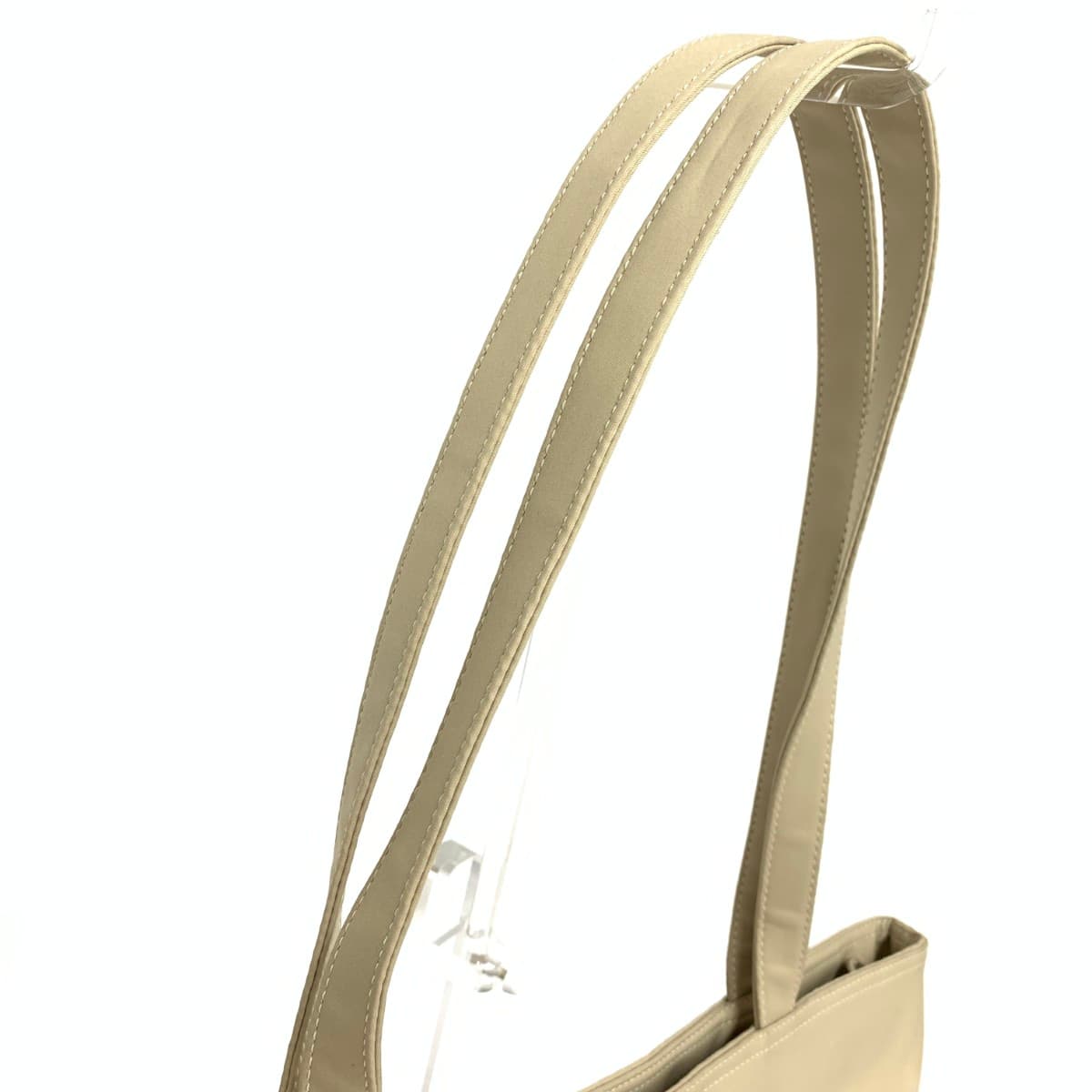 ELLE LELLE Tote Bag Logo Nylon Beige Women's 4