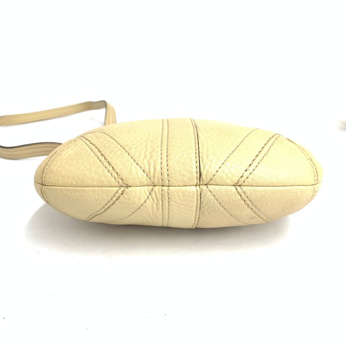 COACH Mini Shoulder Bag Leather Light Beige Beige Women's 4