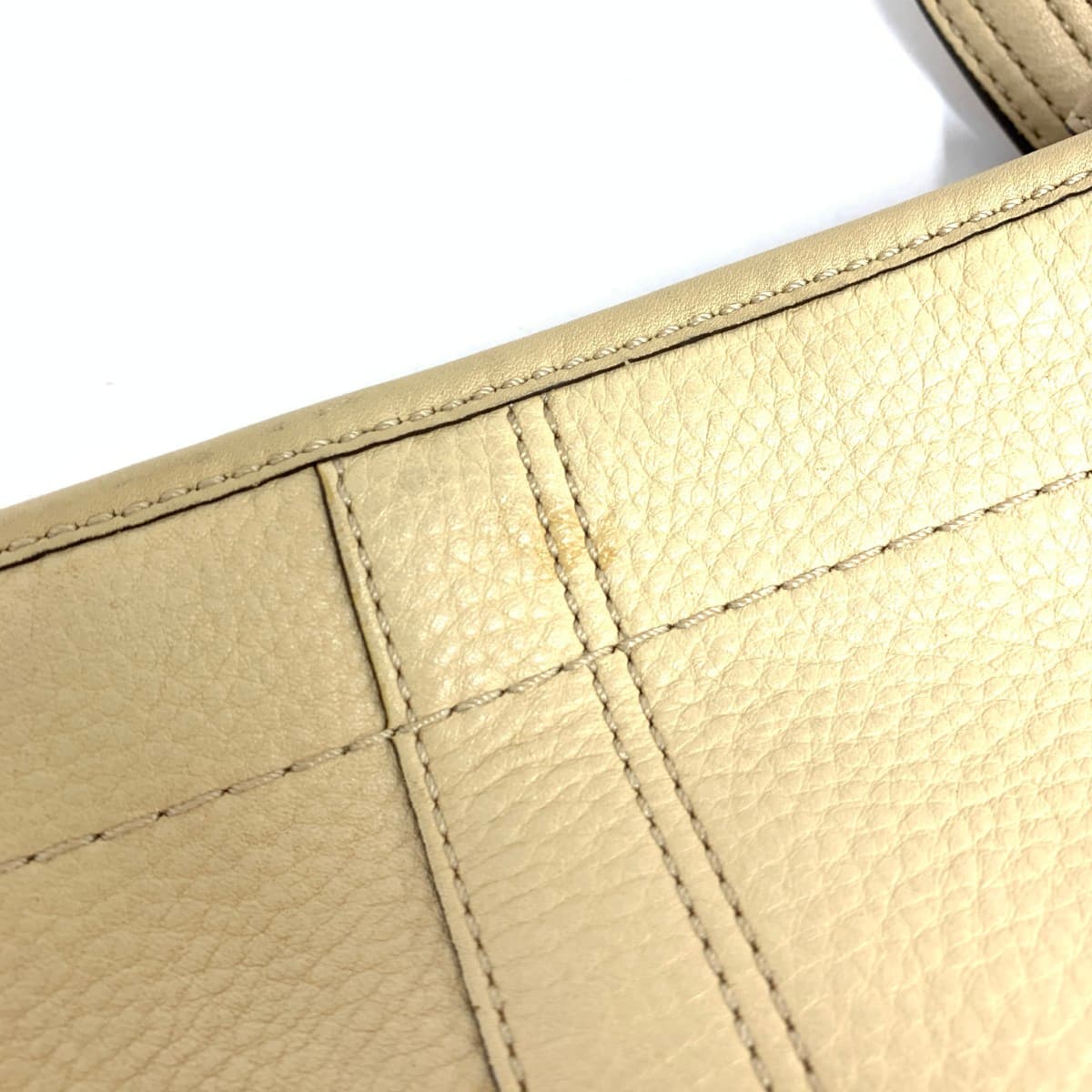 COACH Mini Shoulder Bag Leather Light Beige Beige Women's 7