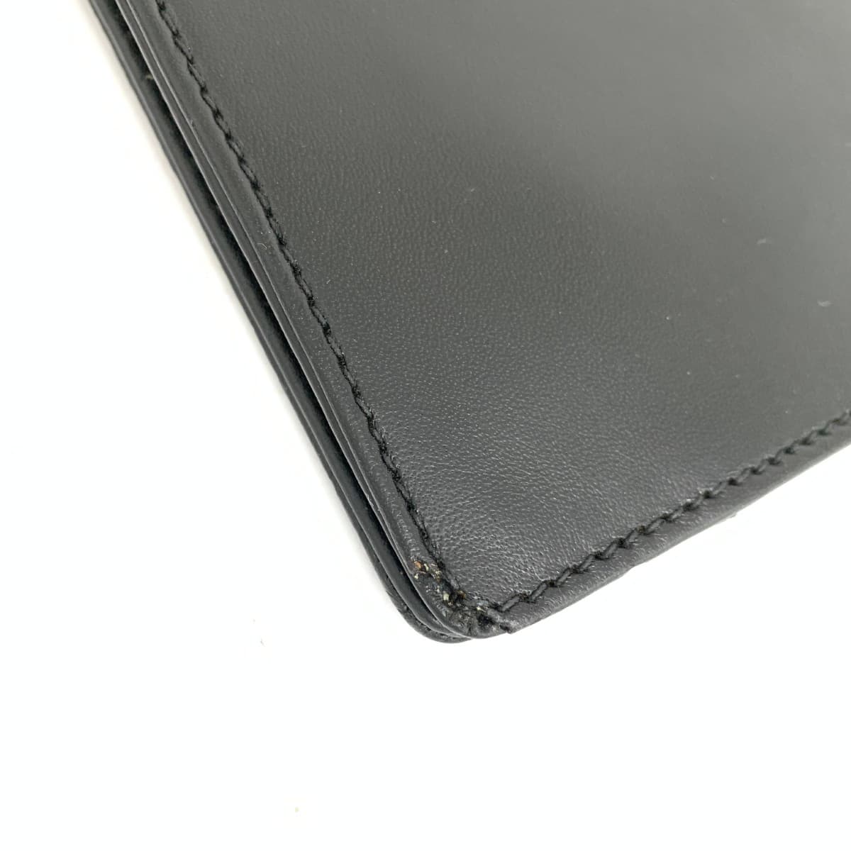 Yves Saint Laurent (YSL) Yves Saint Laurent Shoulder Clutch Bag YSL Logo Made in Italy Leather Vintage Black Women's 8