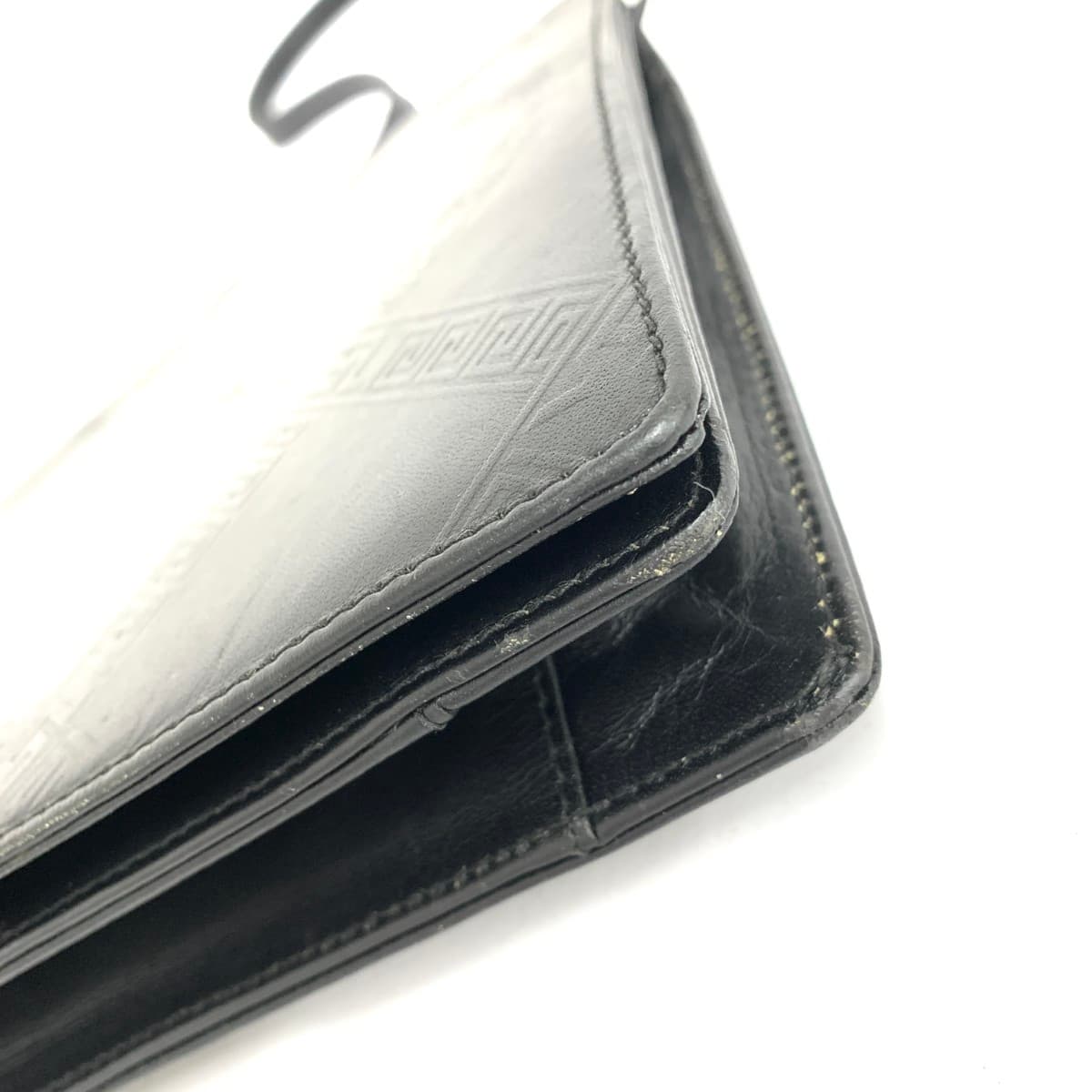 Yves Saint Laurent (YSL) Yves Saint Laurent Shoulder Clutch Bag YSL Logo Made in Italy Leather Vintage Black Women's 9