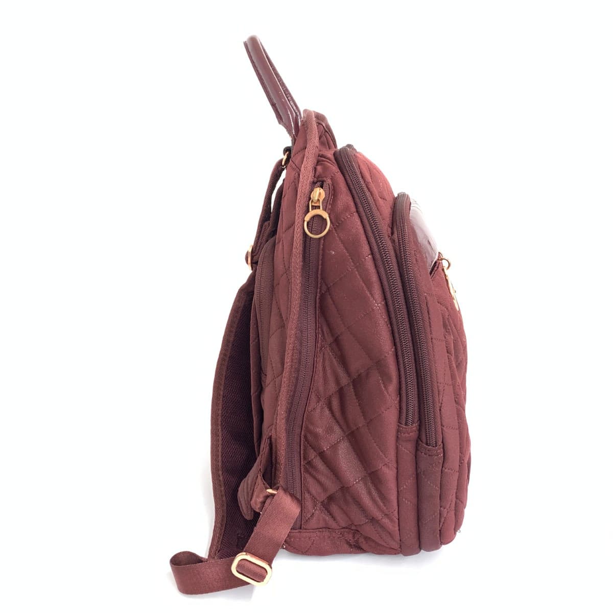 Kanana Project Quilted Backpack Bordeaux for Women 2