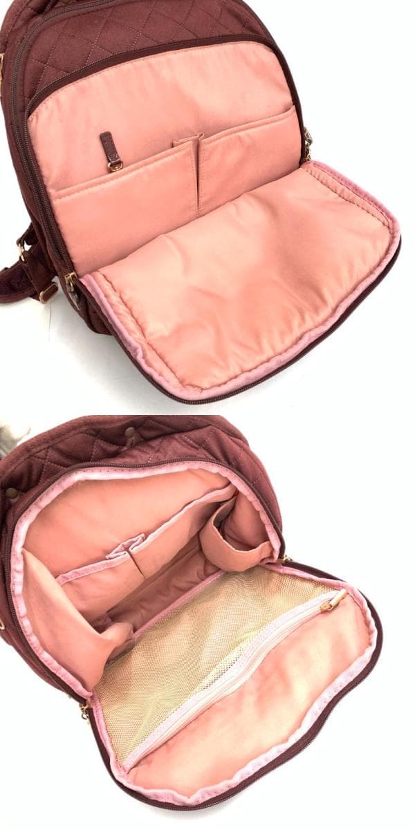 Kanana Project Quilted Backpack Bordeaux for Women 5