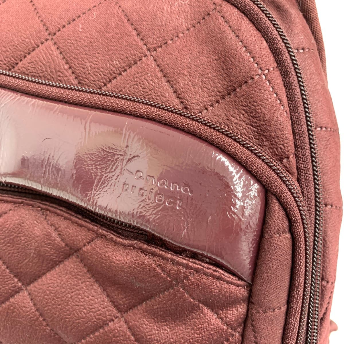 Kanana Project Quilted Backpack Bordeaux for Women 6