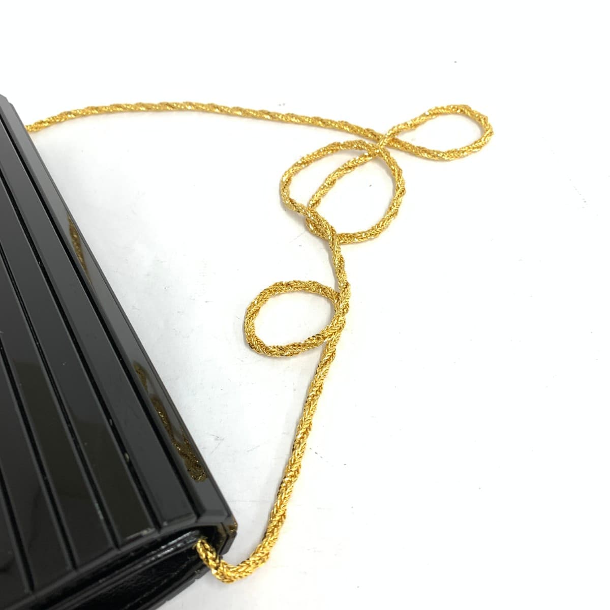 chain clutch bag Chain Clutch Bag Chain Clutch Bag Resin/Leather Black Women's 7