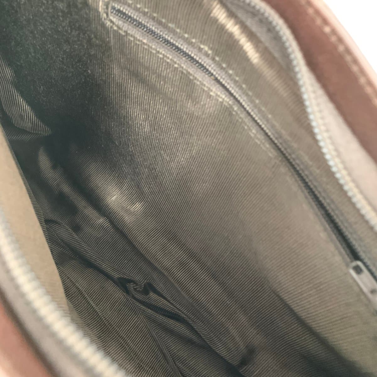 Ville d'Azur Buildageur Buildageur / One Shoulder Bag Leather × Harako Brown Ladies 4