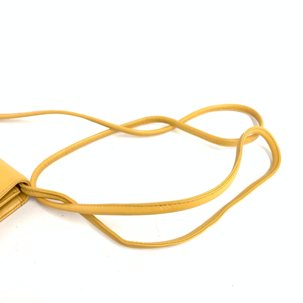 Paloma Picaso Mini Shoulder Bag Studs/Pyramid/Leather Vintage/Made in Italy Yellow Ladies 6