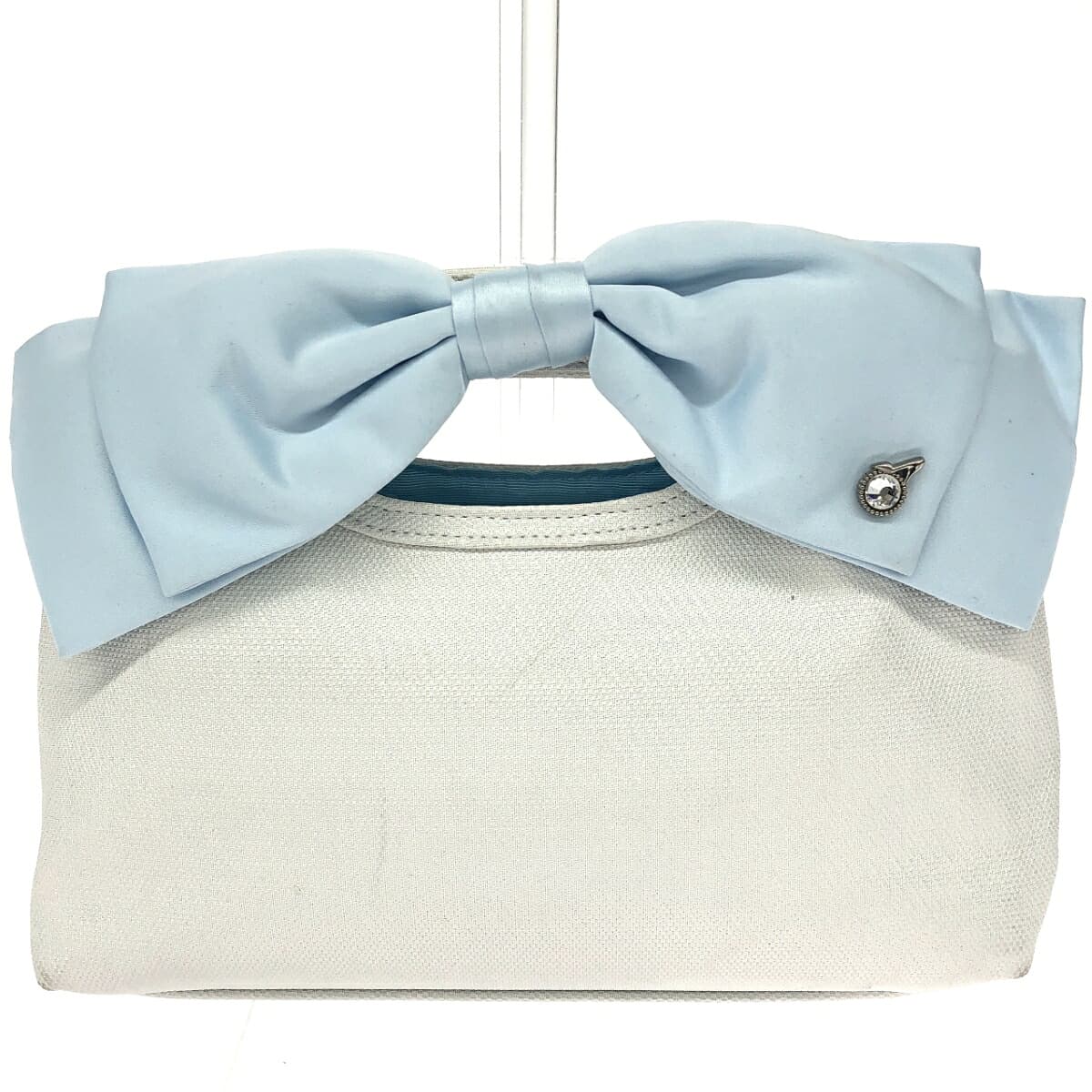 DIANA 2WAY Handbag / Disney Collaboration Ribbon / PVC / White Princess Line 2