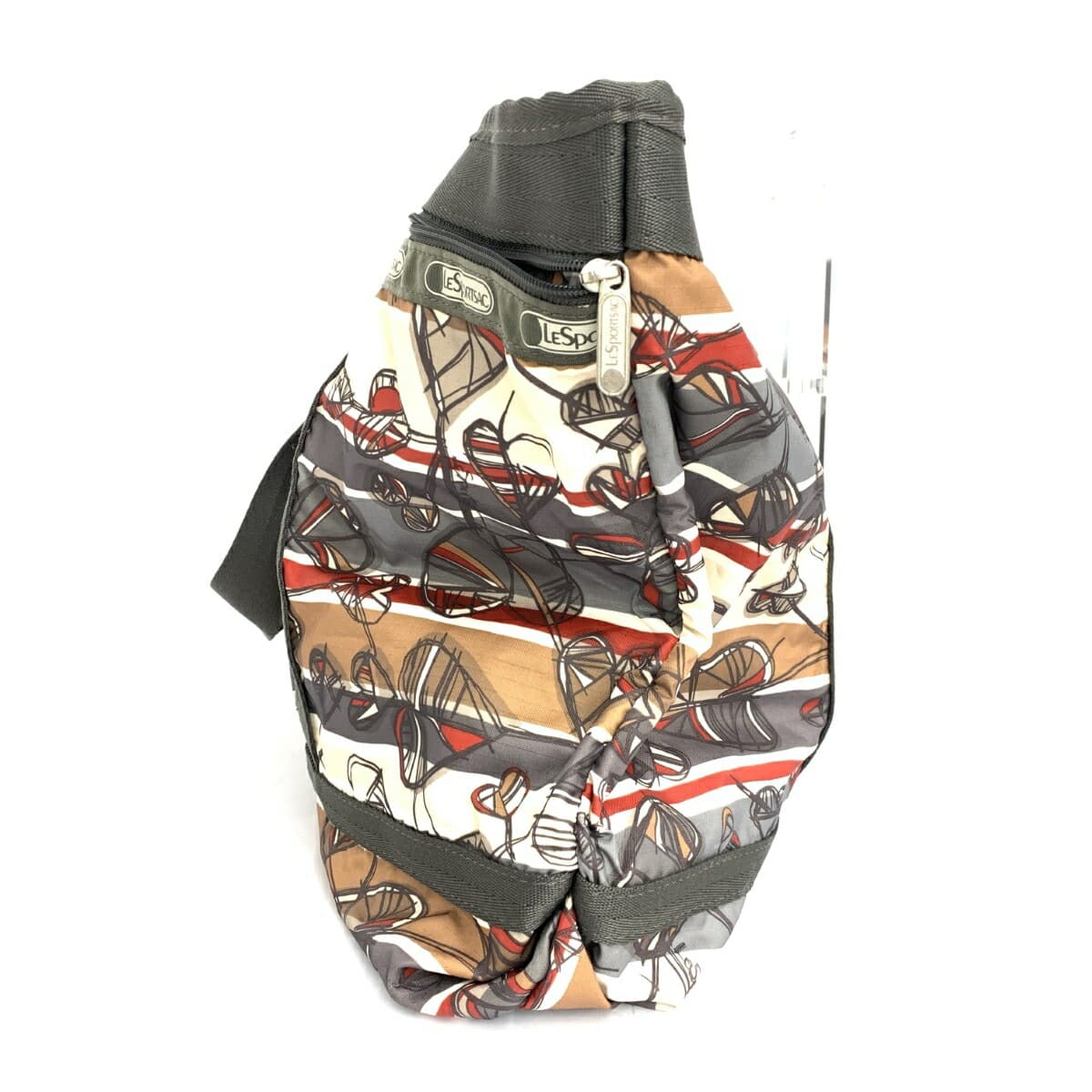 LeSportsac Boston Bag Total Pattern/Heart/Nylon Beige Ladies 2