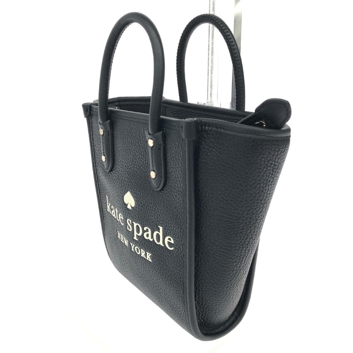 Kate Spade 2WAY Mini Handbag / Ella Good Condition Pebbled Leather / Black K7295 4