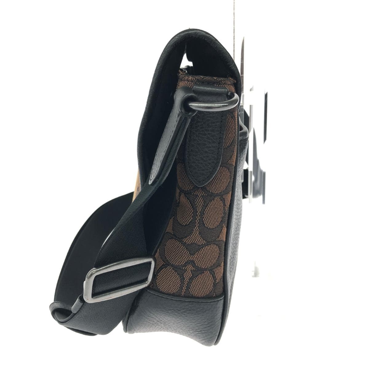 COACH Shoulder Bag Thompson/Small/Map/Signature/Canvas C6583 Brown 2