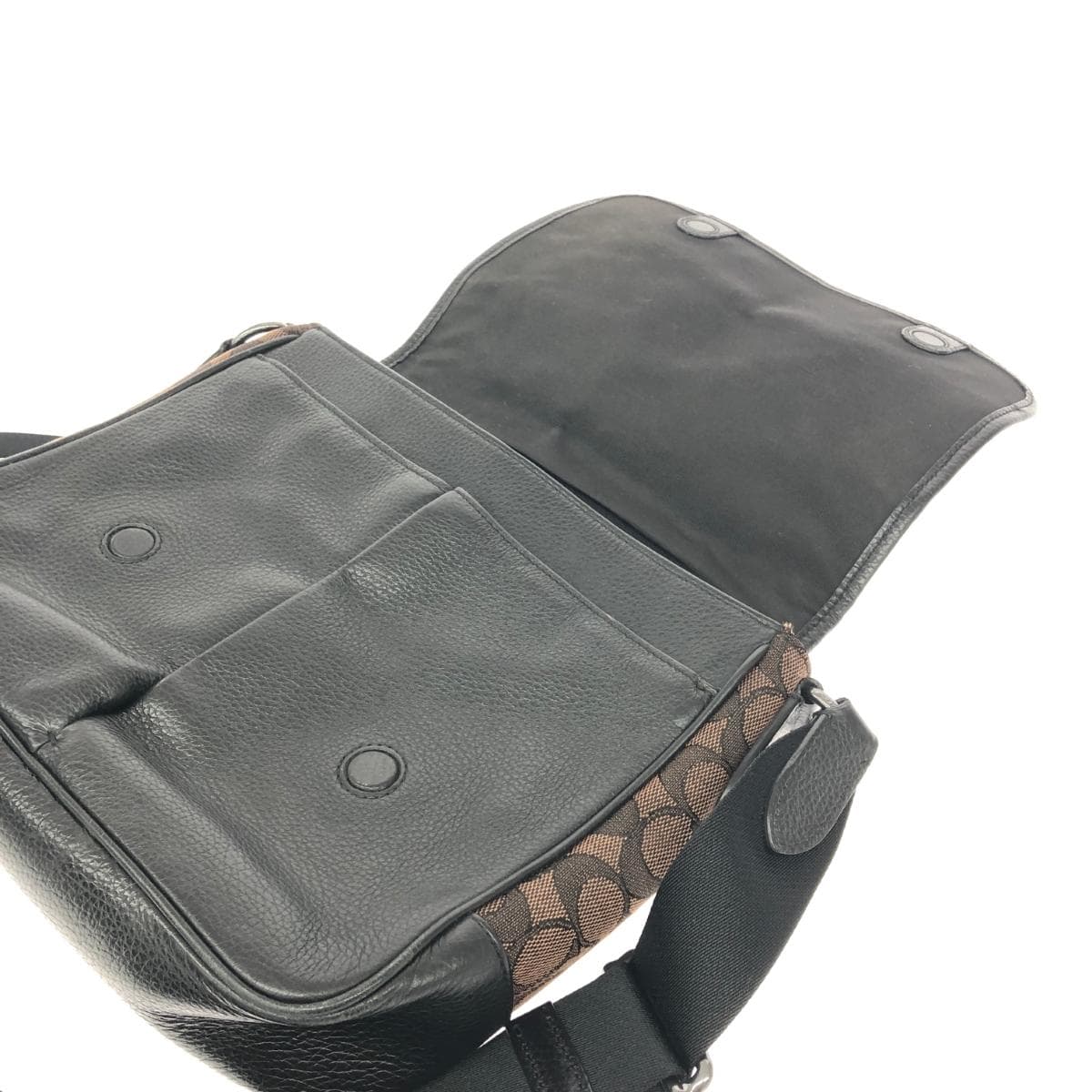 COACH Shoulder Bag Thompson/Small/Map/Signature/Canvas C6583 Brown 5