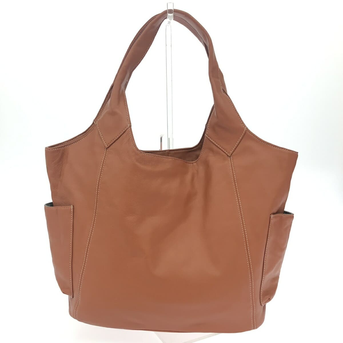 Petit Palais Tote Bag Leather Brown Women's