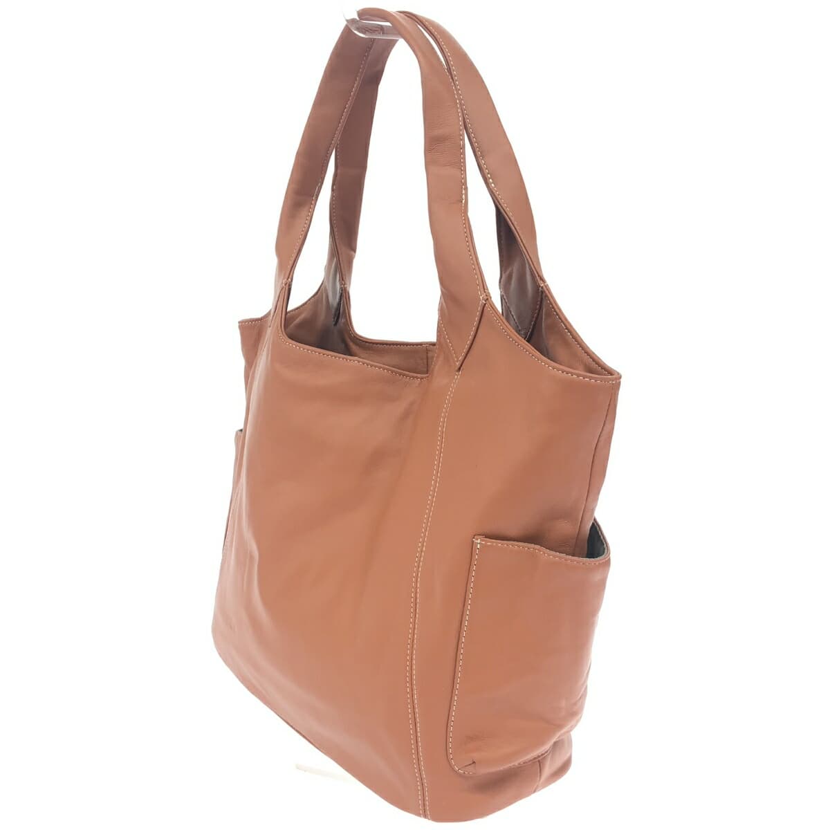 Petit Palais Tote Bag Leather Brown Women's 3