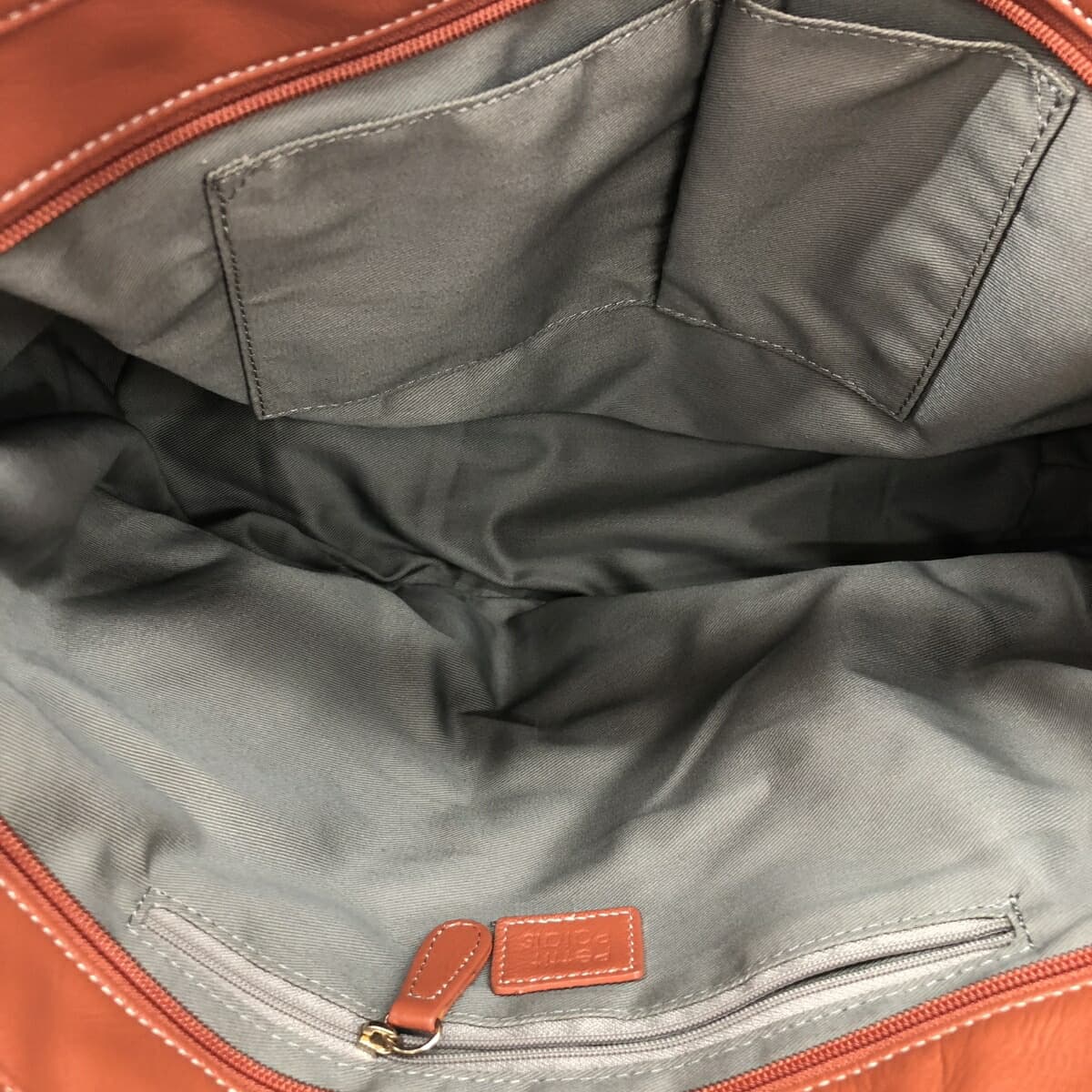 Petit Palais Tote Bag Leather Brown Women's 5