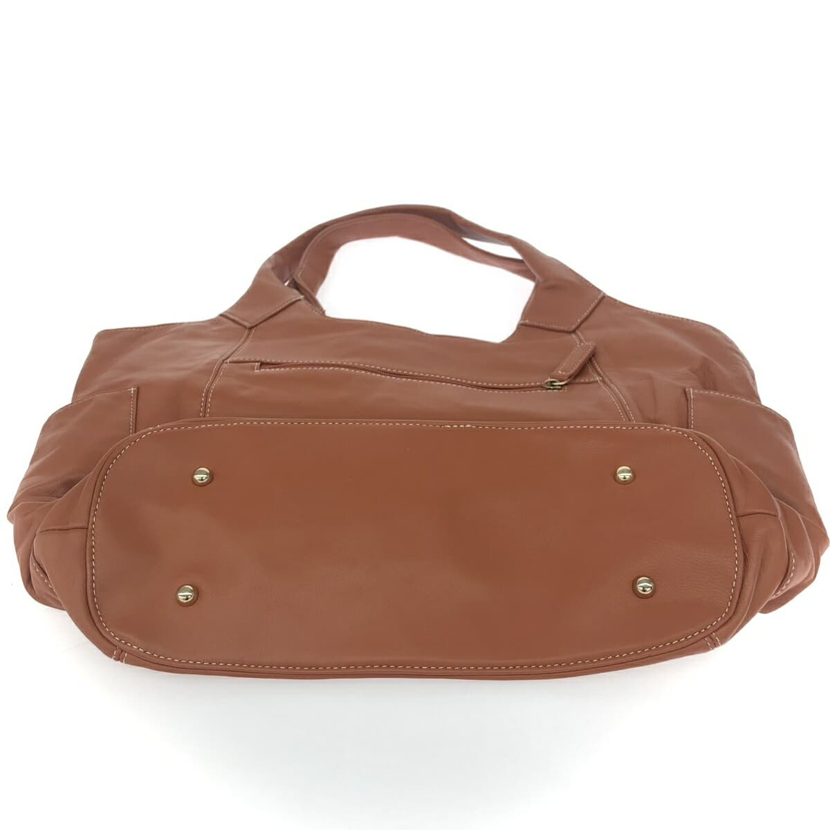 Petit Palais Tote Bag Leather Brown Women's 6