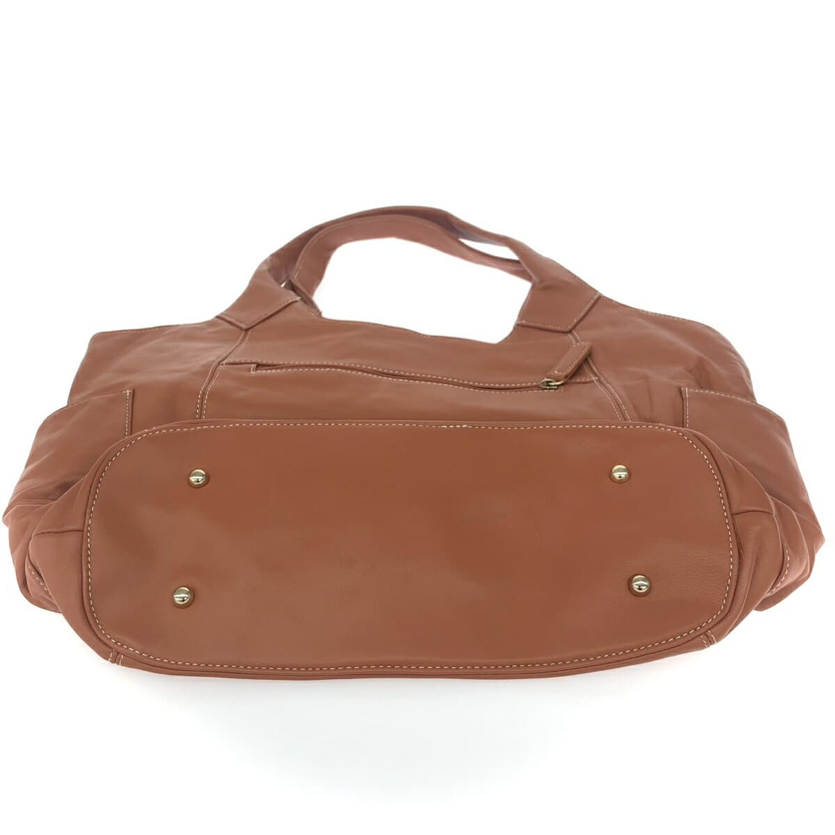 Petit Palais Tote Bag Leather Brown Women's 7