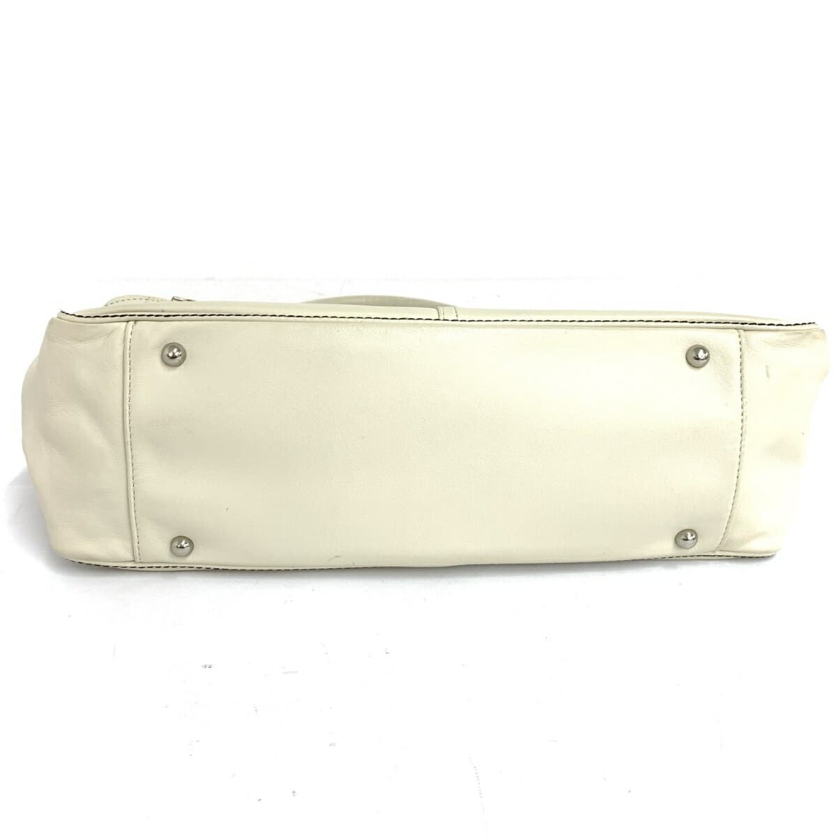 SAZABY Tote Bag Leather White Women's 6