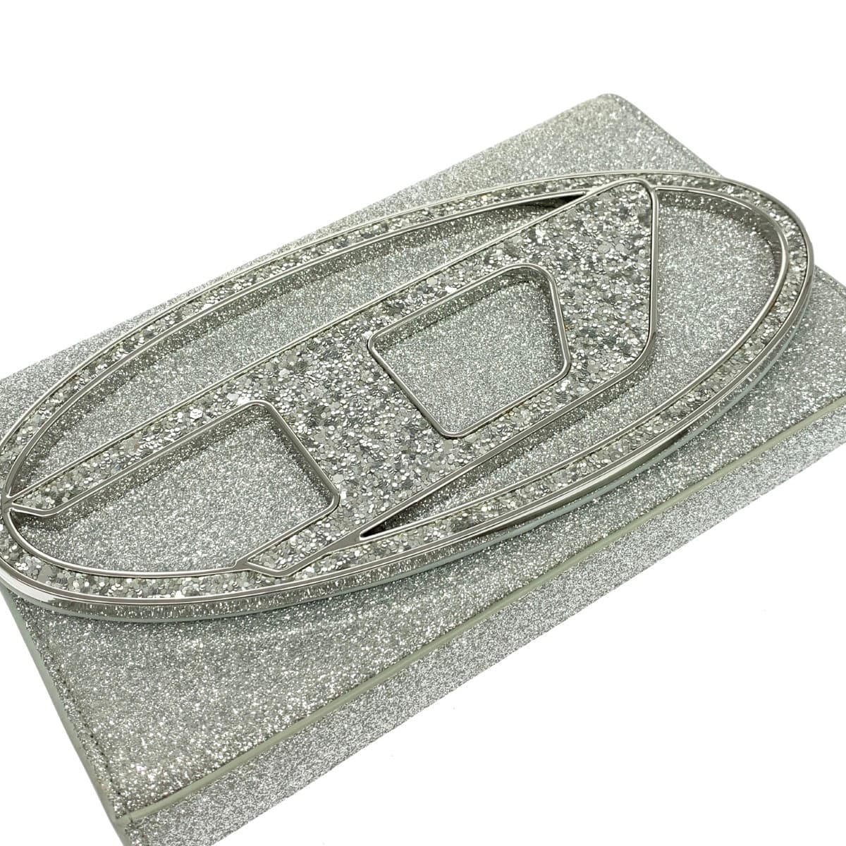 DIESEL Diesel Wallet Bag / 1DR Like New PVC / Glitter Silver Color Women's 4