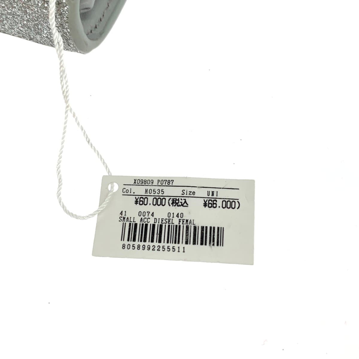 DIESEL Diesel Wallet Bag / 1DR Like New PVC / Glitter Silver Color Women's 8