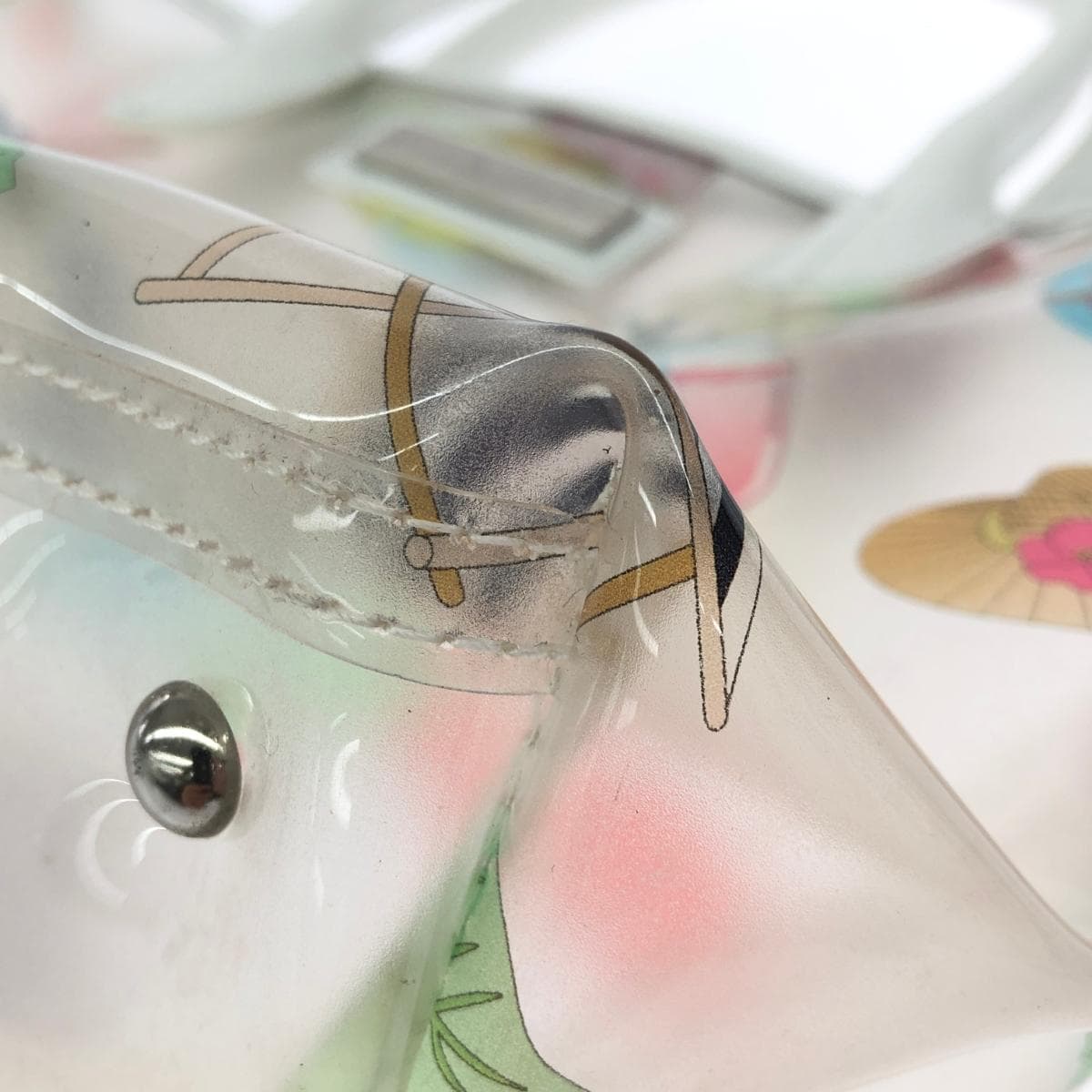 LEONARD handbag vinyl clear for ladies 7