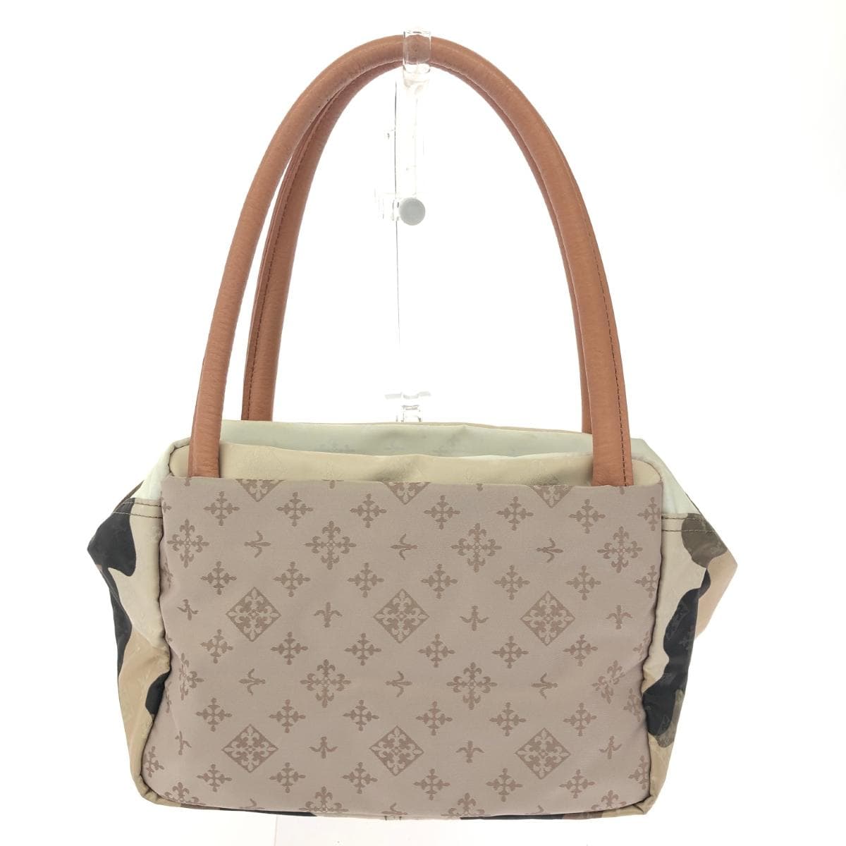 Russet Lacitte Box Tote Bag Monogram/Nylon Multicolor Ladies