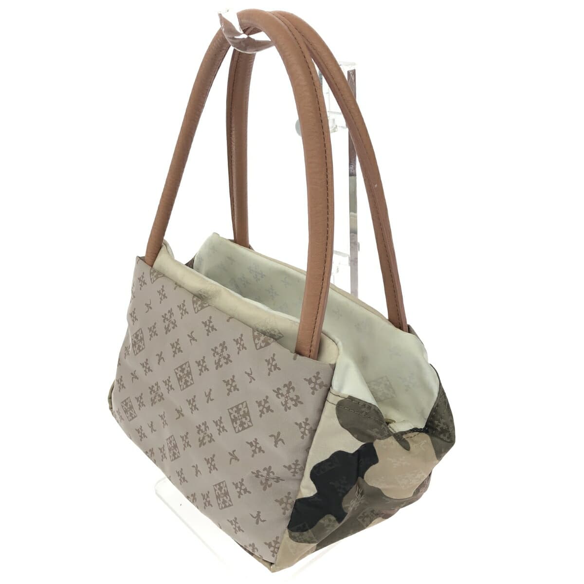 Russet Lacitte Box Tote Bag Monogram/Nylon Multicolor Ladies 3