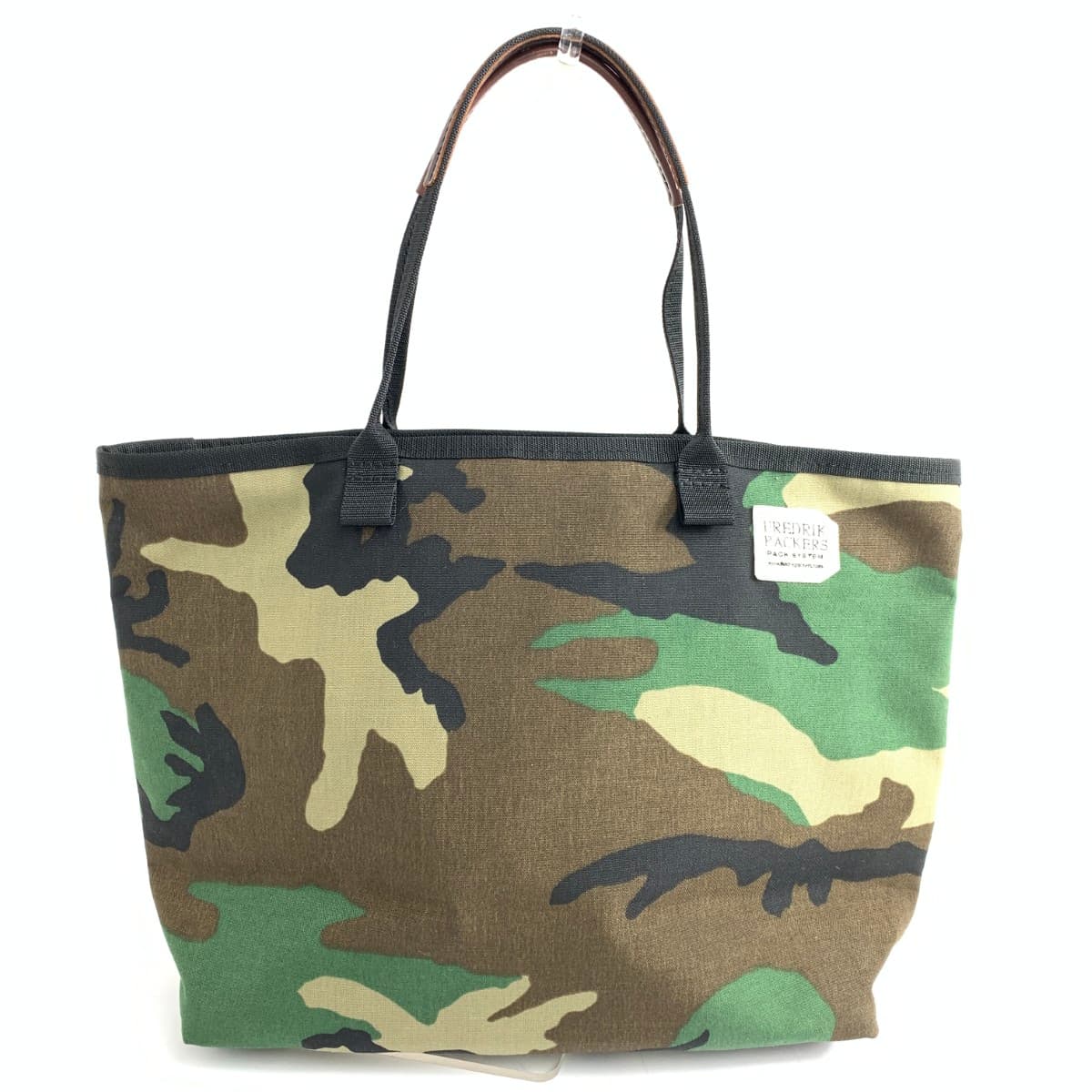 FREDRIK PACKERS Fredrik Packers Fredrik Packers / Tote Bag Camouflage Pattern / Nylon Canvas Green Unisex