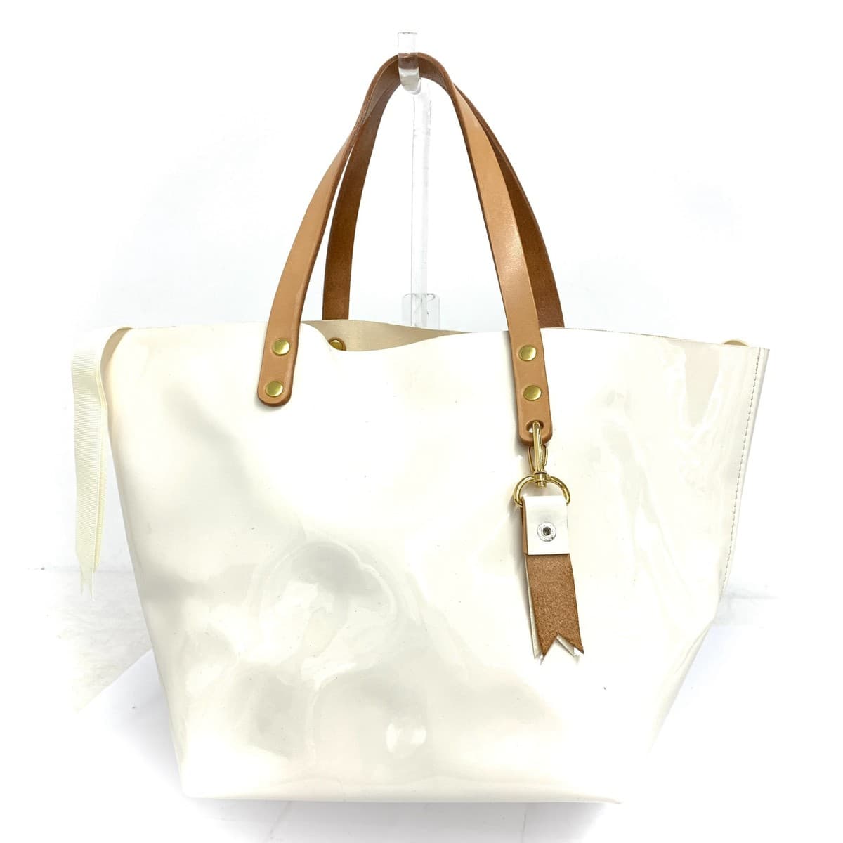 Harriet Harriet Harriet / Boat-shaped Tote Bag Vinyl White Ladies