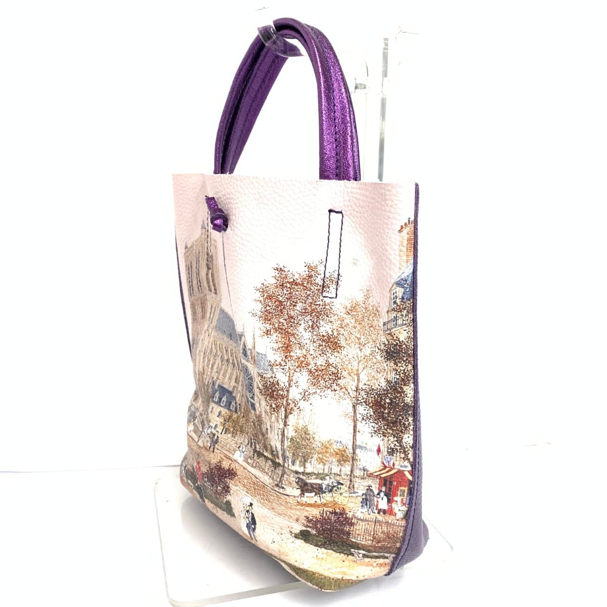 Fabienne Delacroix 2WAY Bag Fabienne Delacroix Print/Leather Purple Ladies 4