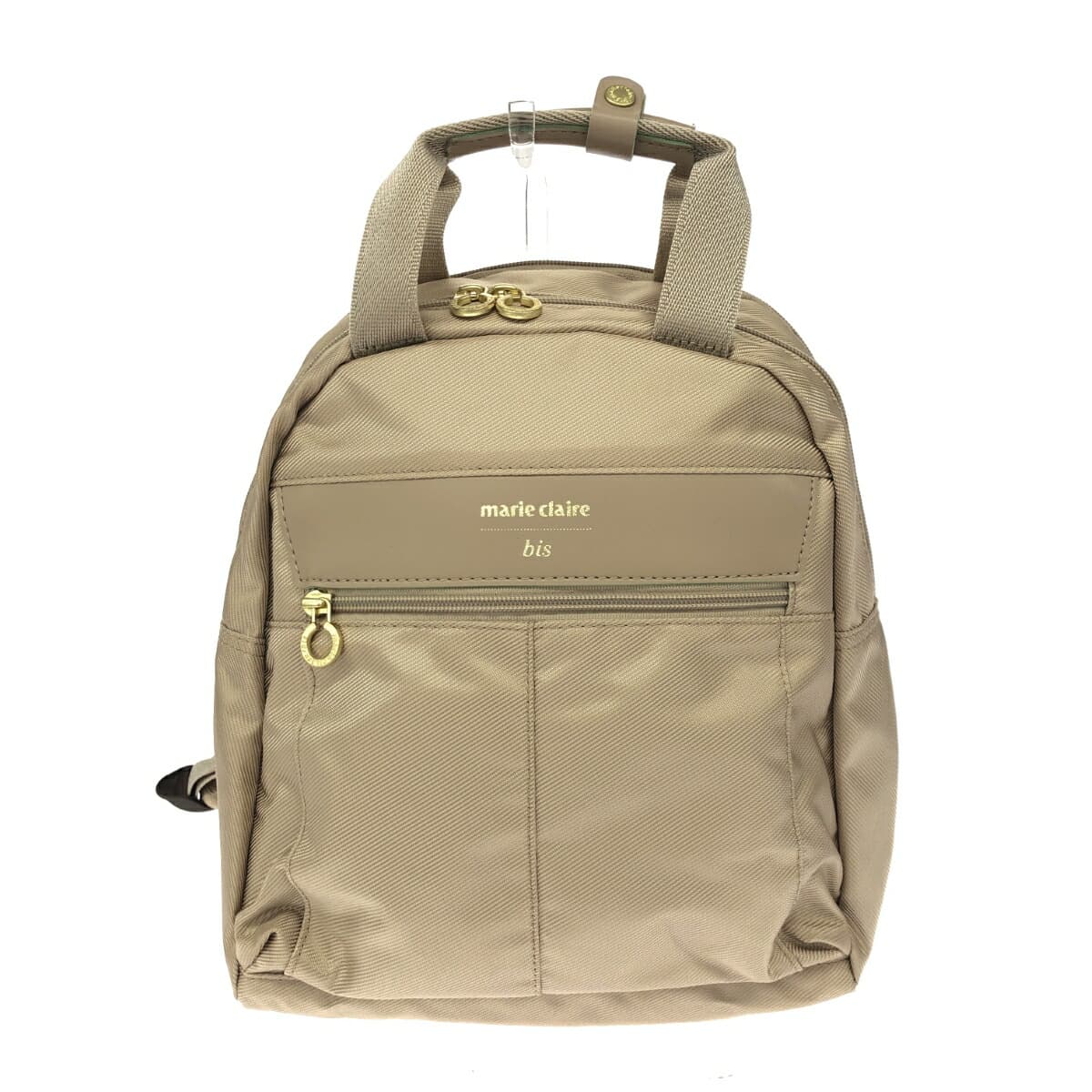Marie Claire backpack in good condition, nylon, beige, women's